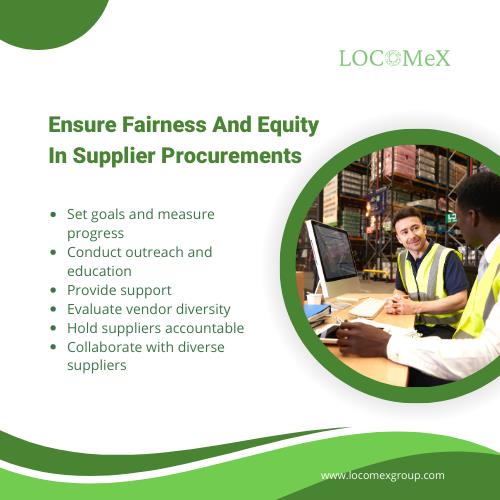 Fairness and equity in supplier procurements